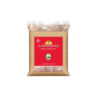 Aashirvaad Whole Wheat Atta, 20 lb, at Shahi Groceries