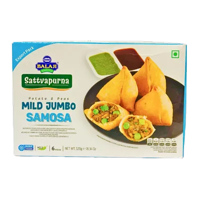 Balaji Jumbo Samosa Mild, 6 pc, at Shahi Groceries