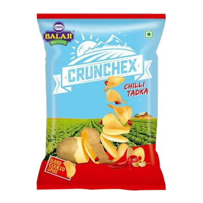 Balaji Wafers Crunchex Chilli Tadka, 135 g, at Shahi Groceries