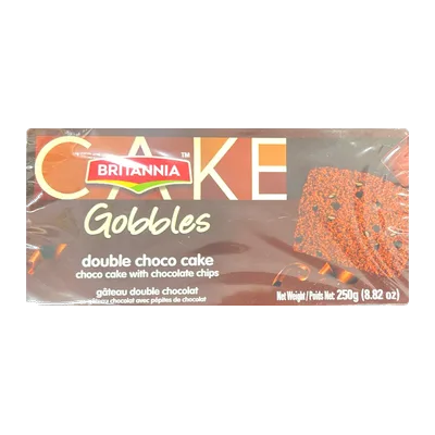Britannia Cake Double Chocolate with Choco Chips, 250 g, at Shahi Groceries