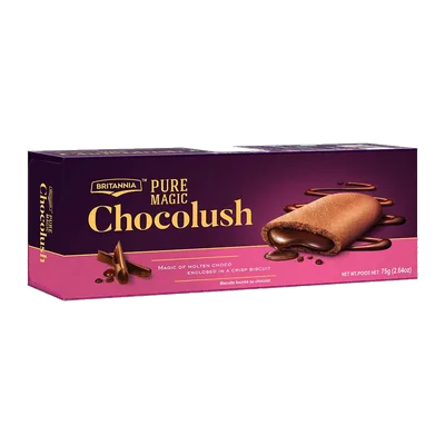 Britannia Chocolush Puremagic Biscuit, 75 g, at Shahi Groceries