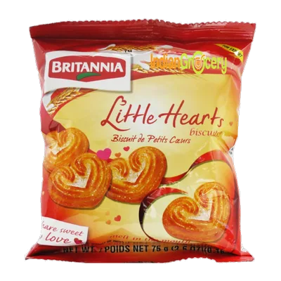 Britannia Little Heart Biscuits, 75 g, at Shahi Groceries