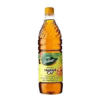 Dabur Kachi Ghani Mustard Oil, 1 L, at Shahi Groceries