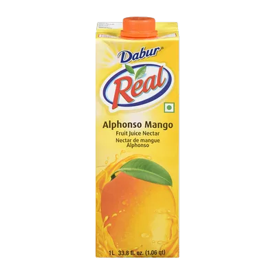 Dabur Real Alphonso Mango Juice, 1 L, at Shahi Groceries