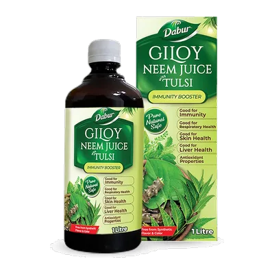 Dabur Real Giloy Neem Tulsi Juice, 1 L, at Shahi Groceries