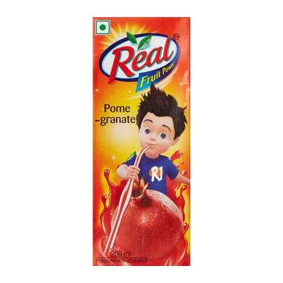 Dabur Real Tetra Pomegranate Fruit Juice, 200 ml, at Shahi Groceries