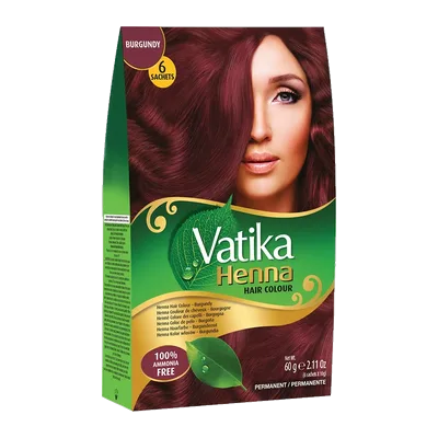 Dabur Vatika Henna Hair Colour Burgundy, 6*10 g, at Shahi Groceries