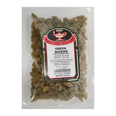 Deep Dry Green Raisins, 200 g, at Shahi Groceries