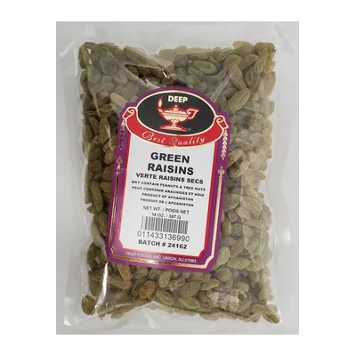 Deep Dry Green Raisins, 400 g, at Shahi Groceries