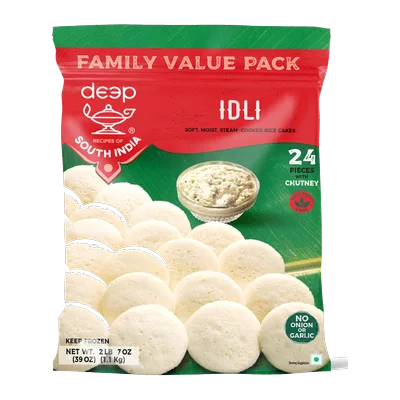 Deep Idli Idly Family Pack With Chutney, 24 pcs, at Shahi Groceries