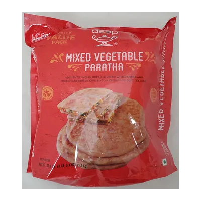 Deep Mixed Veg Paratha Family Pack, 16 pcs, at Shahi Groceries