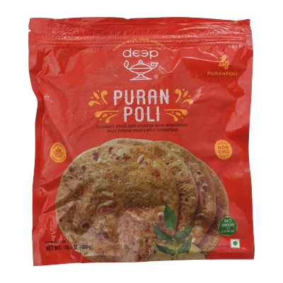 Deep Puran Poli Sweet, 4 pcs, at Shahi Groceries