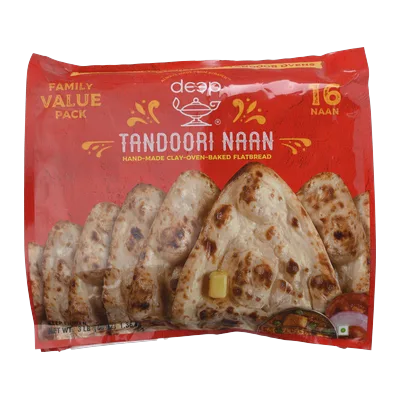 Deep Tandoori Naan Family Pack, 16 pcs, at Shahi Groceries