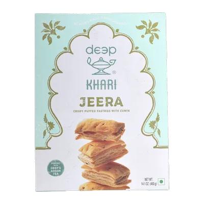 Deep Jeera Khari Puffed Pastry, 400 g, at Shahi Groceries