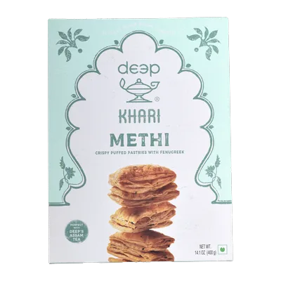 Deep Methi Khari Puffed Pastry, 400 g, at Shahi Groceries