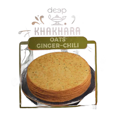 Deep Oats Ginger Chili Khakhra, 200 g, at Shahi Groceries