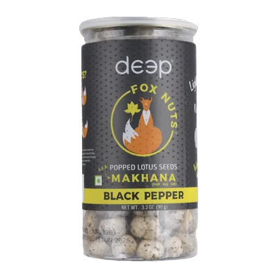 Deep Phool Makhana Black Pepper, 90 g, at Shahi Groceries