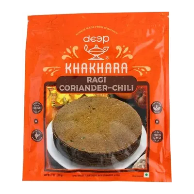 Deep Ragi Coriander Khakhra, 200 g, at Shahi Groceries