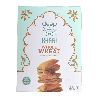 Deep Whole Wheat Khari Wheat Puffed Pastry, 400 g, at Shahi Groceries