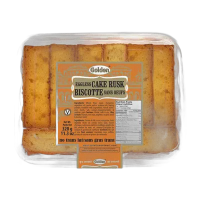 Golden Eggless Cake Rusk, 650 g, at Shahi Groceries