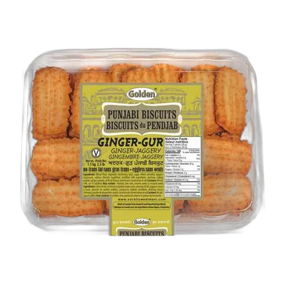 Golden Punjabi Ginger Gur Cookies, 2.5 lb, at Shahi Groceries