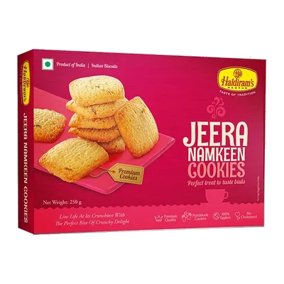 Haldiram's Cookies Jeera Namkeen, 250 g, at Shahi Groceries