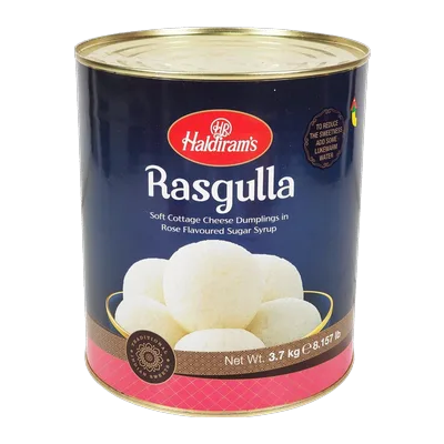 Haldiram's Rasgulla, 3.7 kg, at Shahi Groceries