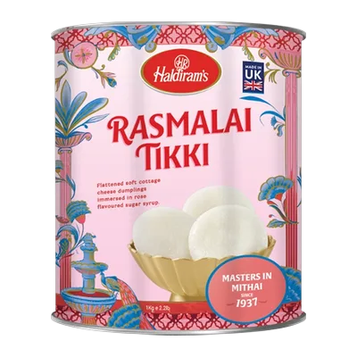 Haldiram's Rasmalai Tikki Tin, 1 kg, at Shahi Groceries