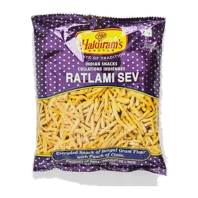 Haldiram's Ratlami Garlic Loung Sev, 150 g, at Shahi Groceries