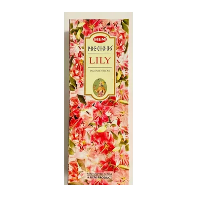 Hem Precious Lily Incense (Agarbatti) 6x20, 6*20 sticks, at Shahi Groceries