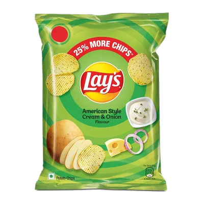 Lay's Cream & Onion American Style Wafers, 52 g, at Shahi Groceries
