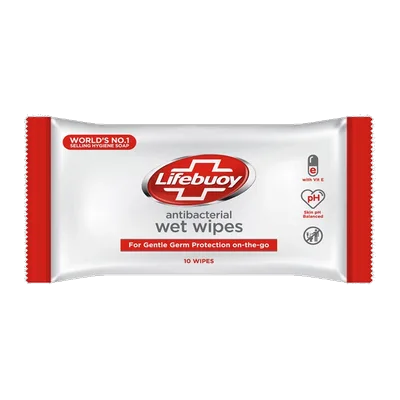 Lifebuoy Antibacterial Wet Wipes, 10 wipes/pk, at Shahi Groceries