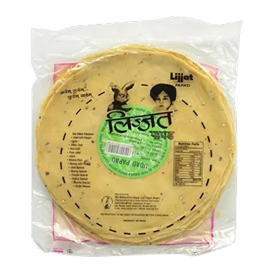 Lijjat Udad Papad w Black Pepper, 200 g, at Shahi Groceries