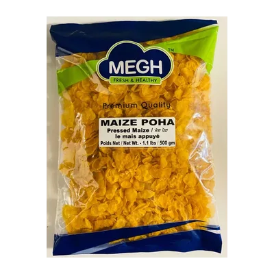 Megh Corn Flakes Poha, 500 g, at Shahi Groceries