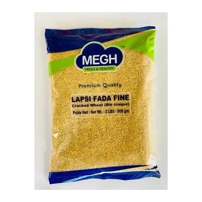 Megh Daliya Lapsi Cracked Wheat Fine, 2 lb, at Shahi Groceries