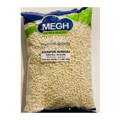 Megh Kolhapuri Puffed Rice (Mamra), 500 g, at Shahi Groceries