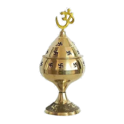 Megh Pooja Brass Diya Akhand W Sathiya, 1 pc, at Shahi Groceries