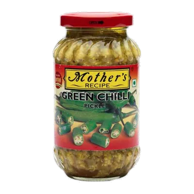 Mother's Green Chilli Pickle, 500 g, at Shahi Groceries