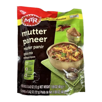 Mtr Mutter Paneer Curry Spice Mix, 48 g, at Shahi Groceries