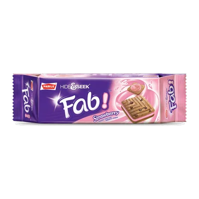 Parle Hide & Seek Fab Strawberry Cream Biscuits, 112 g, at Shahi Groceries