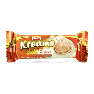 Parle Kreams Orange Biscuit, 66.7 g, at Shahi Groceries