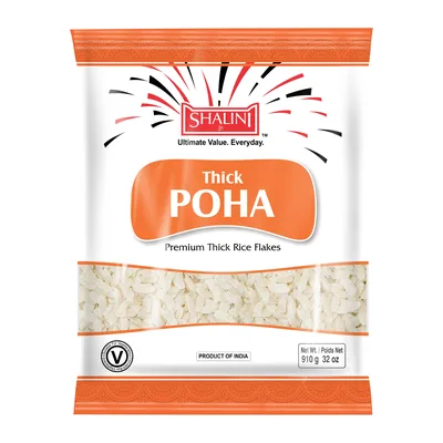 Shalini Thick Poha (Flattened Rice), 2 lb, at Shahi Groceries