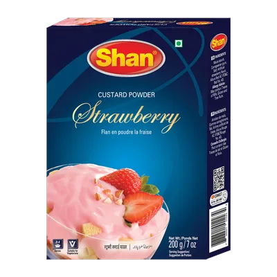 Shan Custard Strawberry Powder, 200 g, at Shahi Groceries