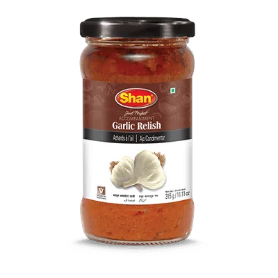 Shan Garlic Relish Chutney, 315 g, at Shahi Groceries