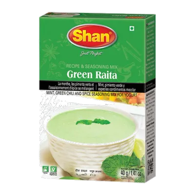 Shan Green Raita Seasoning Mix, 40 g, at Shahi Groceries