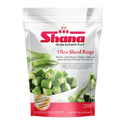 Shana Okra Ring (Cut), 300 g, at Shahi Groceries