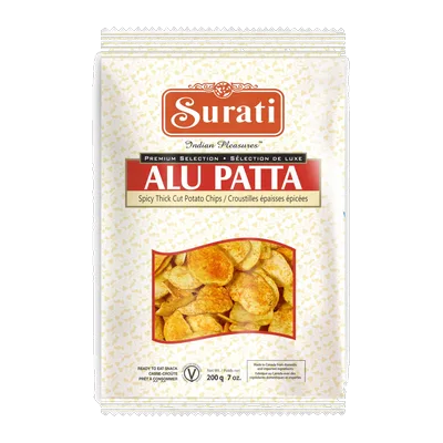 Surati Alu Patta Thick Potato Chips, Spicy, 200 g, at Shahi Groceries