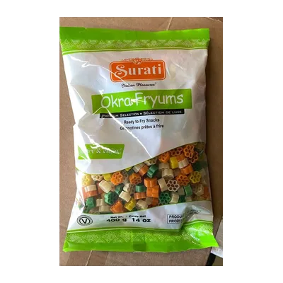 Surati Fryums Okra, 400 g, at Shahi Groceries