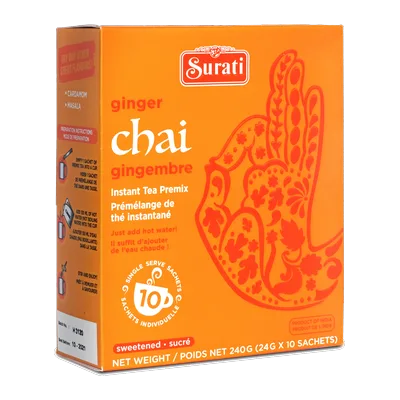 Surati Ginger Chai Instant Tea Premix, 10*24 g, at Shahi Groceries