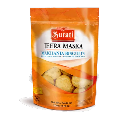 Surati Jeera Maska Makhania Tea Biscuits, 300 g, at Shahi Groceries